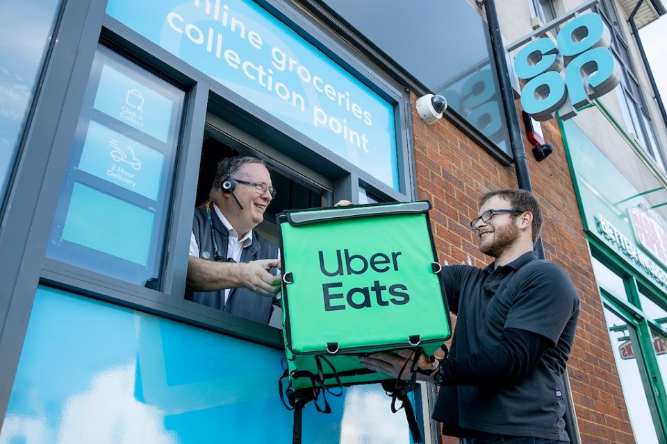 Co-op, Uber Eats partner on rewards initiative